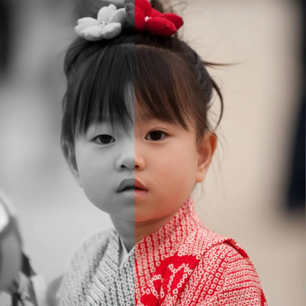 白黒写真をカラー化