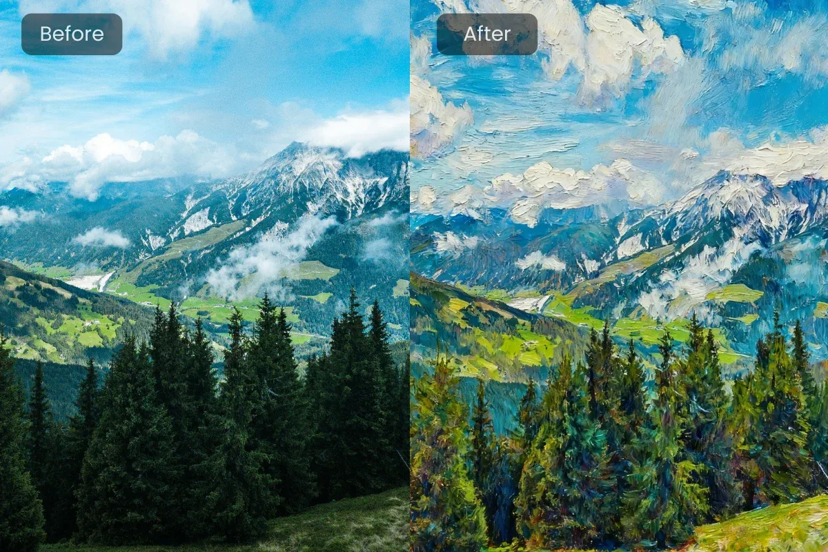 photo to oil painting